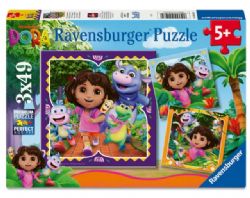 RAVENSBURGER CASSE-TÊTE 3 X 49 PIÈCES - DORA L'EXPLORATRICE #12004197